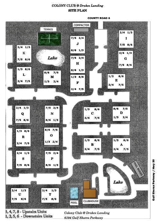 Colony Club Property Map